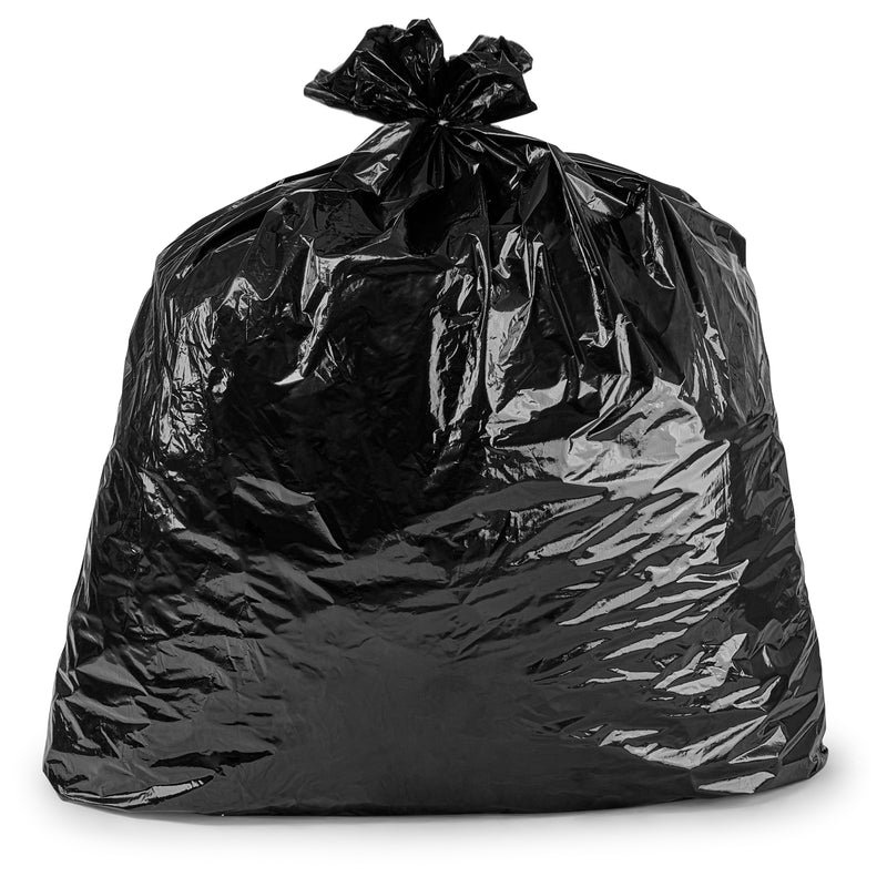 55-60 Gallon 1.5 Mil Black Trash Bag - Central Poly