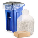 55-60 Gallon 1.2 Mil Clear Trash Bag - Central Poly