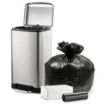 12-16 Gallon 1.2 Mil Black Trash Bag - Central Poly