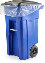 45 Gallon 16 Mic Clear Trash Bags - Central Poly