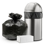 10-12 Gallon 8Mic Black Trash Bag - Central Poly