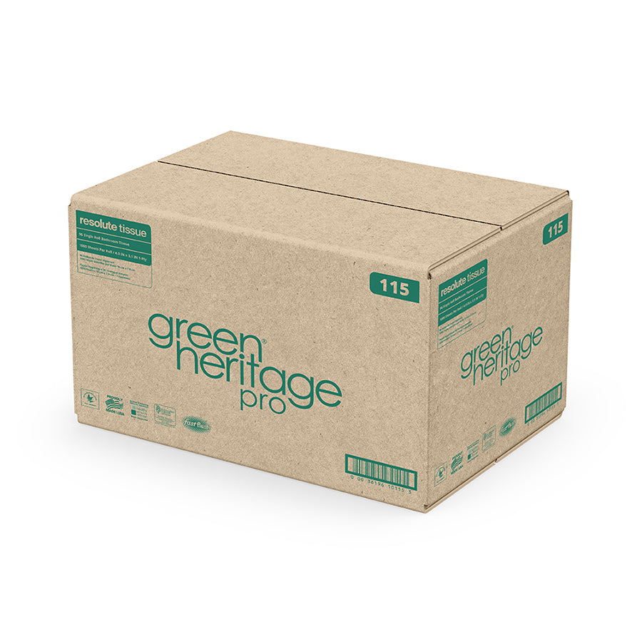 Green Heritage Pro Jumbo Roll Tissue 800 White