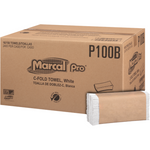 C Fold Towel White P100B - Central Poly